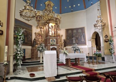 IGLESIA DECORACION FLORES
