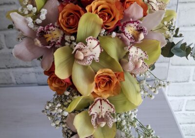 RAMO FLORES NARANJAS