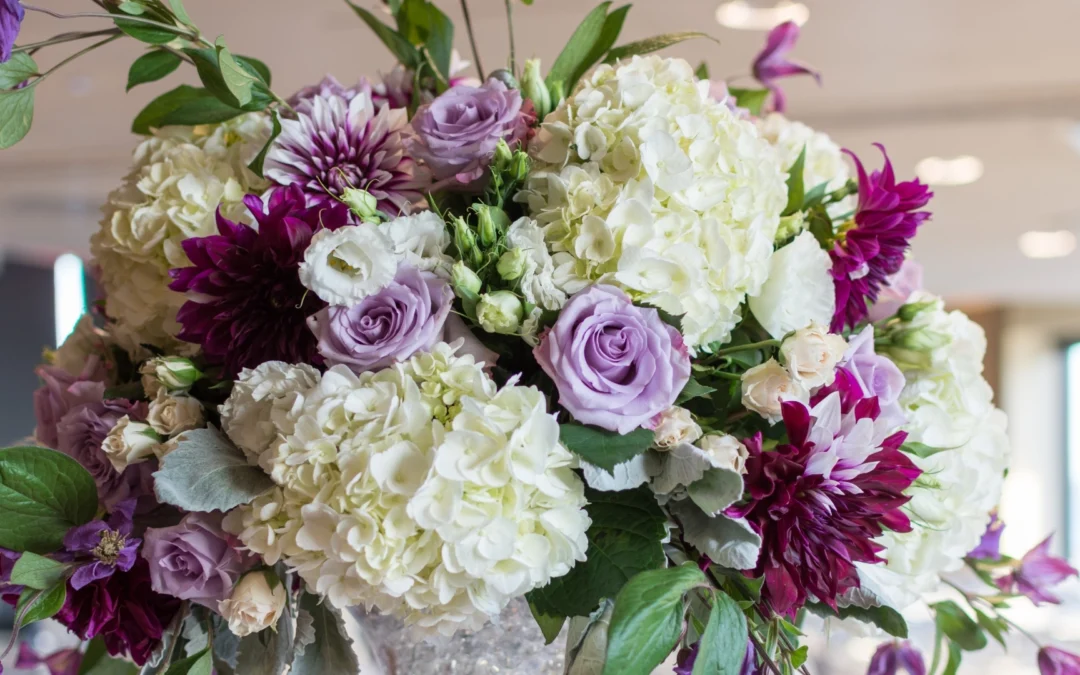 Centros con hortensias para decorar con elegancia